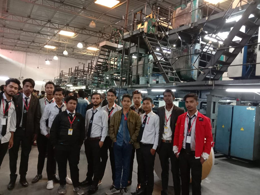 Industrial visit program at Dainik Jagran Press