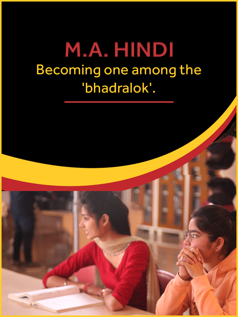 M.A. Hindi Course/College in Haryana
