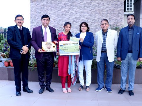 Poster Winner at Om Sterling Global University organized Poster Competition.