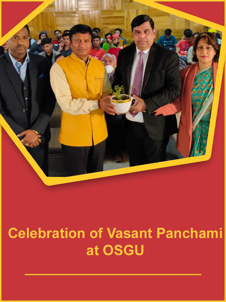 Celebration of Vasant Panchami in OSGU