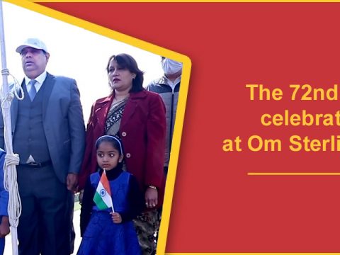 The 72nd Republic Day was celebrated with splendor at Om Sterling Global University