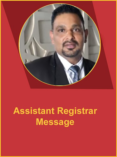 Mr. Rakesh Vashisht Assistant Registrar