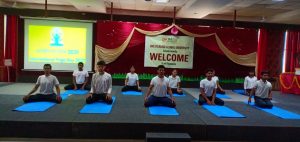 Om Sterling Global University (OSGU) celebrated International Yoga Day with a Yoga presentation