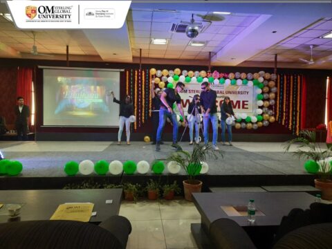 Euphoria' - The fresher's welcome event organized at Om sterling Global University 24th Dec 2021 for 1st & 2nd-year students