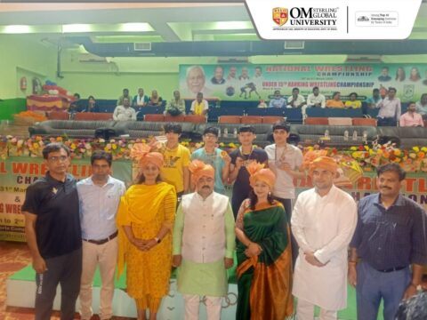 Ms Rajni, B.A Ist year student of SSH (School of Social Sciences & Humanities) got gold medal ( 55kg weight category ) in National Wrestling Championship held at Patna( Bihar) from 28-31 March,2022.