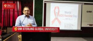 O1m Sterling Global University in association with District Legal Services Authority Hisar organized workshop on World Aids Vaccine Day