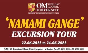 The Excursion Tour NAMAMI GANGE of students of OSGU along with faculty coordinators started the journey to Haridawar and Rishikesh 1