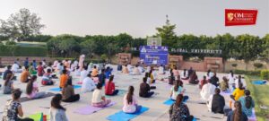 Yoga Shivir was organized under the association with Department of AYUSH and Haryana Yog Aayog at Om Sterling Global University 2