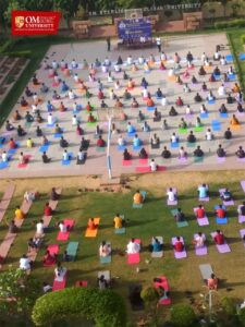 Yoga Shivir was organized under the association with Department of AYUSH and Haryana Yog Aayog at Om Sterling Global University 4
