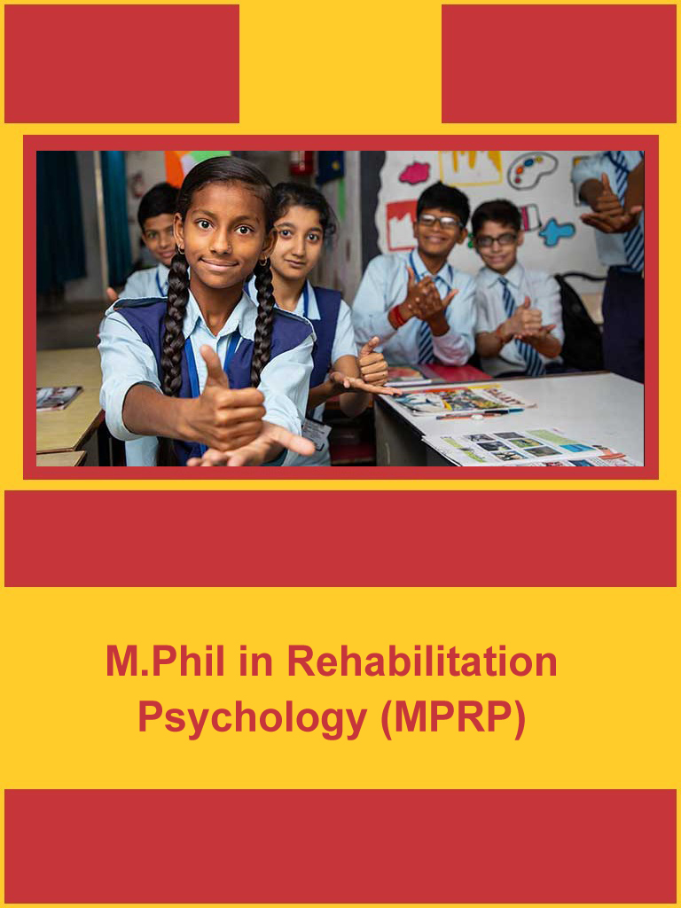 M.Phil in Rehabilitation Psychology (MPRP)