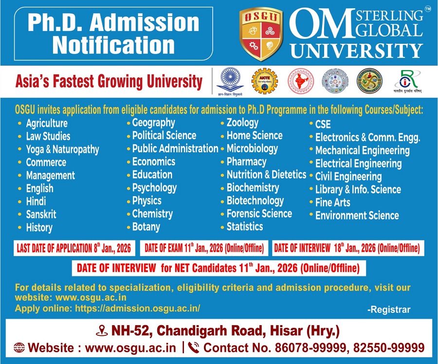 OSGU-PhD.-Admission Open Dec 2025
