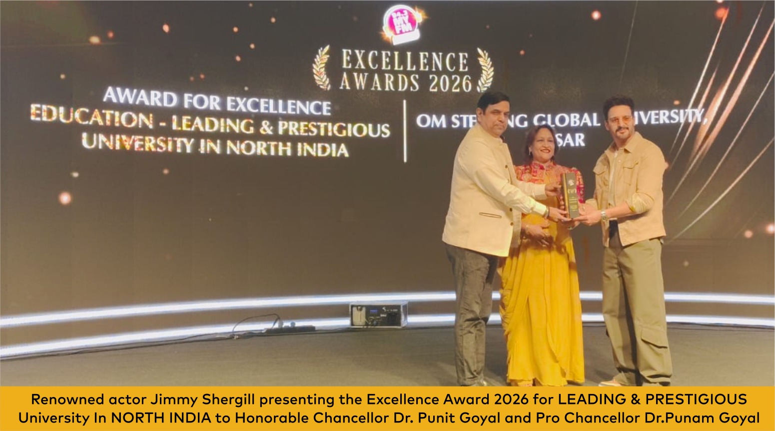 Om Sterling Global University, Hisar Honored with “Excellence Award 2026” for Leadership in Education