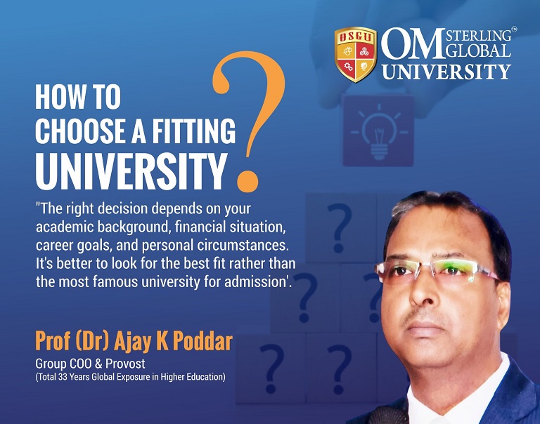 Choosing a right university for pursuing higher education
